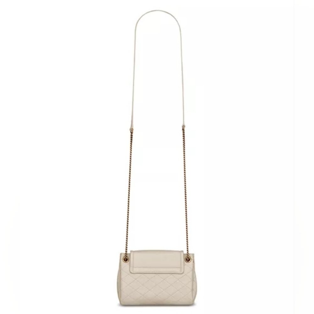 Like NEW! YSL SAINT LAURENT Nolita Mini Blanc Vintage Lambskin Shoulder Bag GABY - Picture 12 of 16